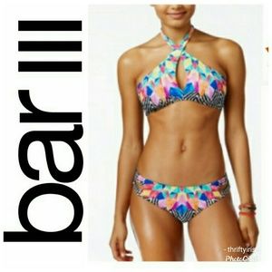 NWT-Feathered Daze Bikini From Macy's- Sz. L